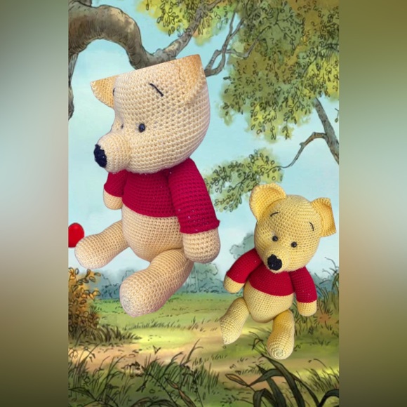 Hand Crafted Other - HANDCRAFTED BIG Winnie the Pooh crochet💜
